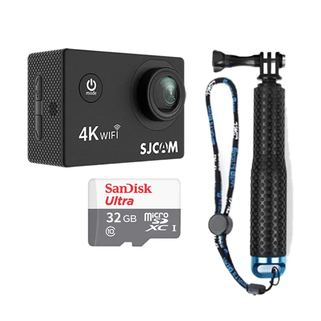 【Mr.U 優先生】SJCAM SJ4000 AIR WiFi 手持自拍組 4K 運動攝影機 行車記錄器(贈32G+自拍棒)