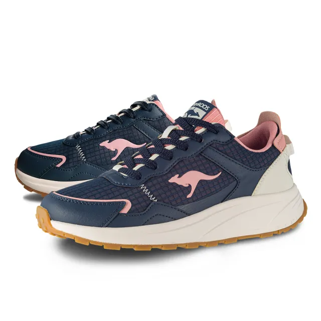 【KangaROOS】雙11 女 ZEPHYR 2 機能輕量 運動鞋 休閒鞋 藏青/粉-KW32160(藏青/粉-KW32160)