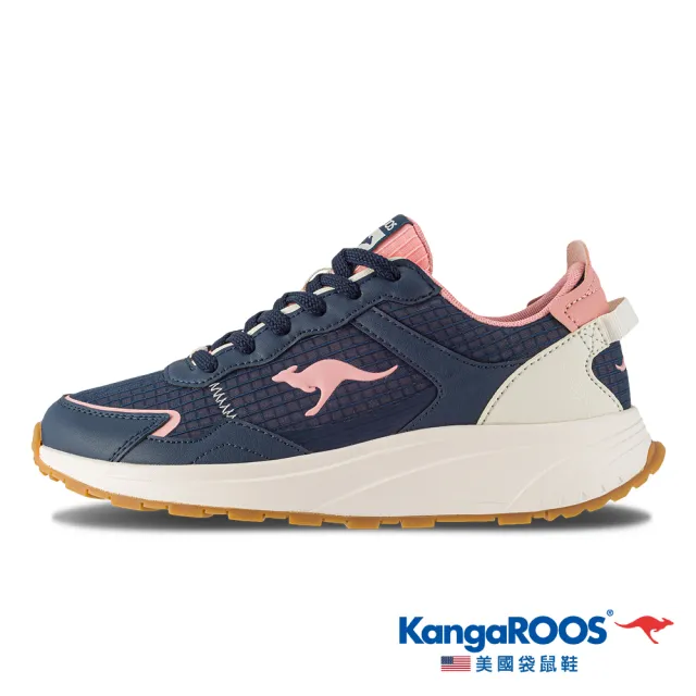 【KangaROOS】雙11 女 ZEPHYR 2 機能輕量 運動鞋 休閒鞋 藏青/粉-KW32160(藏青/粉-KW32160)