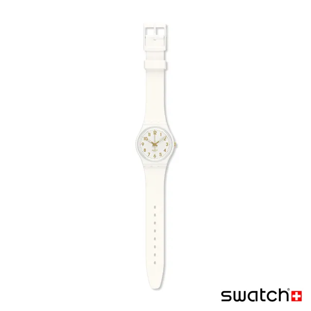 【SWATCH】Gent 原創系列手錶 WHITE BISHOP 男錶 女錶 手錶 瑞士錶 錶(34mm)