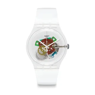 【SWATCH】New Gent 原創系列手錶 RANDOM GHOST 男錶 女錶 手錶 瑞士錶 錶(41mm)