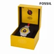【FOSSIL 官方旗艦館】The Flash 閃電俠限量逆閃電反派專屬指針手錶 銀色不鏽鋼錶帶 40MM LE1163