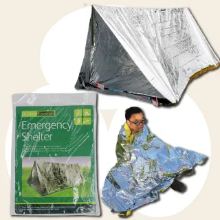 【安全爬山】戶外露營應急帳篷(地震包 防災 緊急帳篷 急救包 野外求生 保溫防寒 睡袋 簡易帳篷 登山 山難)