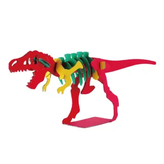 【COMBO!】日本製頂級環保創意3D立體紙拼圖 DIY魔法立體拼圖模型(暴龍)