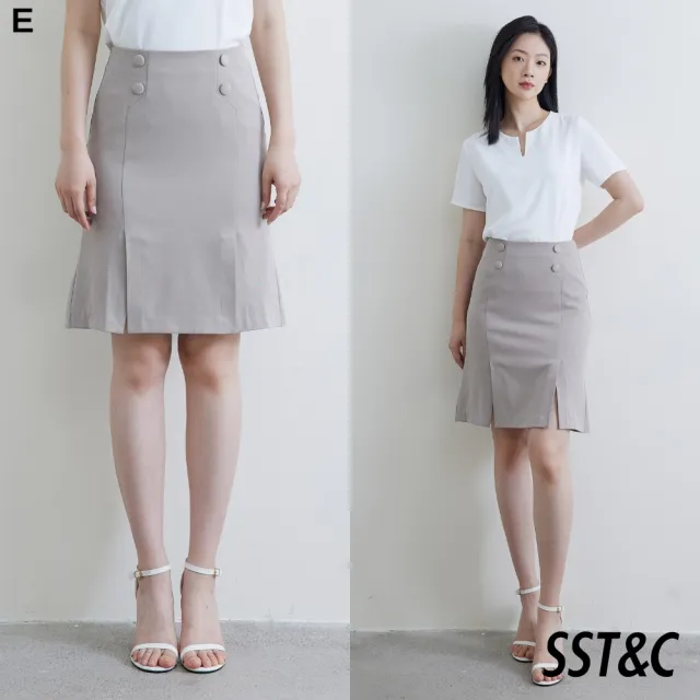 【SST&C 超值限定_DM】女士 設計款休閒短裙/長裙-多款任選