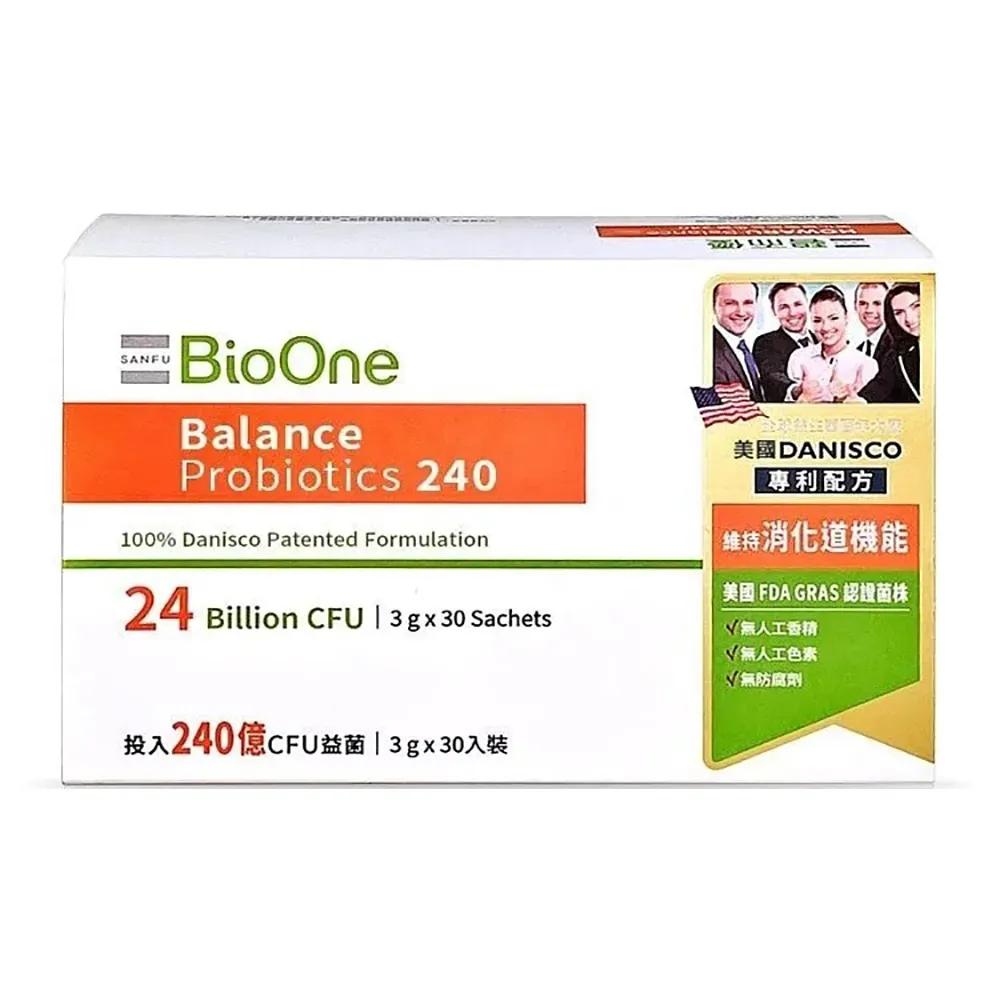 【BioOne 碧而優】240億 Balance 消化道機能益生菌240(30包/盒)