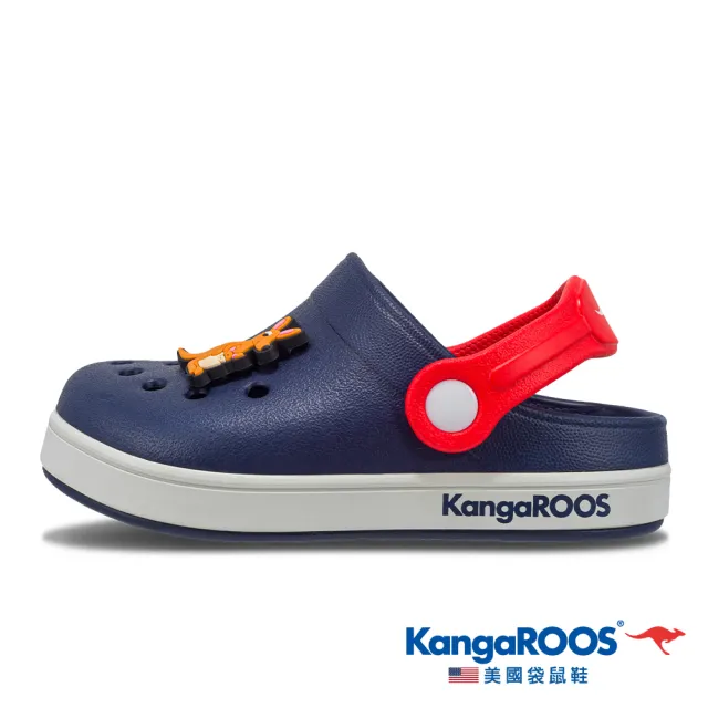 【KangaROOS 美國袋鼠鞋】中大童 透氣 輕鬆休閒 涼拖鞋(多款任選)