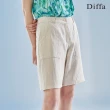 【Diffa】米色貼式口袋短褲-女
