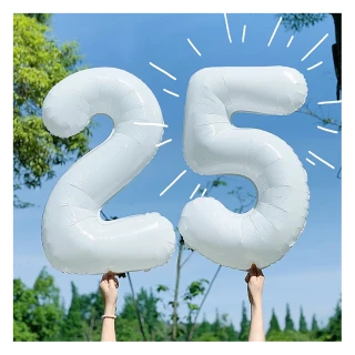 【阿米氣球派對】焦糖色40吋大數字氣球1個-數字任選(鋁箔氣球 數字氣球 韓系ins風)