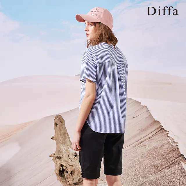 【Diffa】黑色五分短褲-女