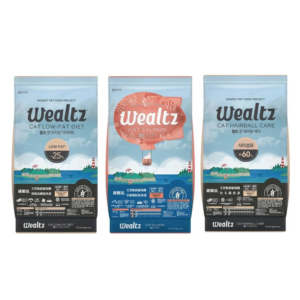 【Wealtz 維爾滋】天然無穀貓糧6kg(飼料/化毛/成貓/全齡貓)