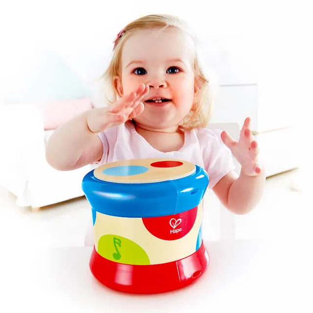 【Hape】滾滾樂電子音樂鼓(木製玩具/木頭玩具/彌月禮/生日禮)