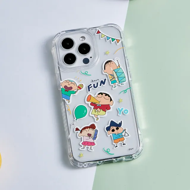【TOYSELECT】iPhone 13 Pro Max 6.7吋 蠟筆小新快樂遊行抗黃防摔iPhone手機殼