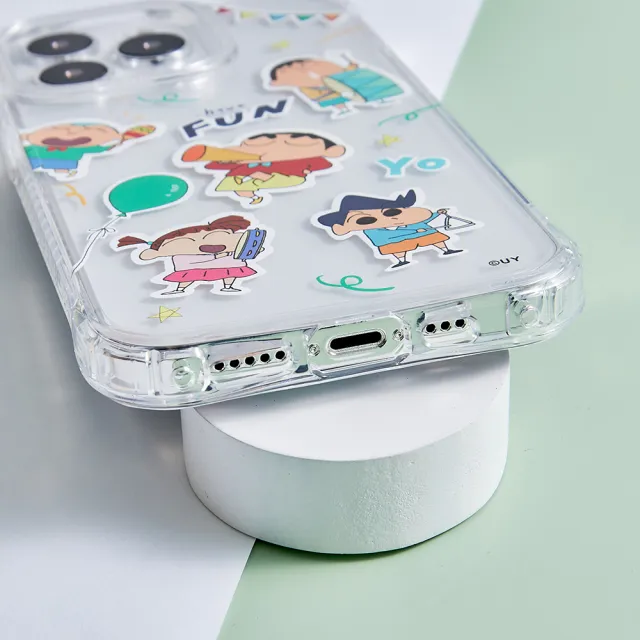 【TOYSELECT】iPhone 13 Pro Max 6.7吋 蠟筆小新快樂遊行抗黃防摔iPhone手機殼