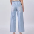 【moz】瑞典 駝鹿 水洗 鬆緊 牛仔寬褲(淺藍)