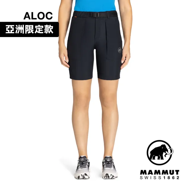 【Mammut 長毛象官方直營】Hiking Cargo Shorts AF W 日系經典工作短褲 黑色 女款 #1023-00910