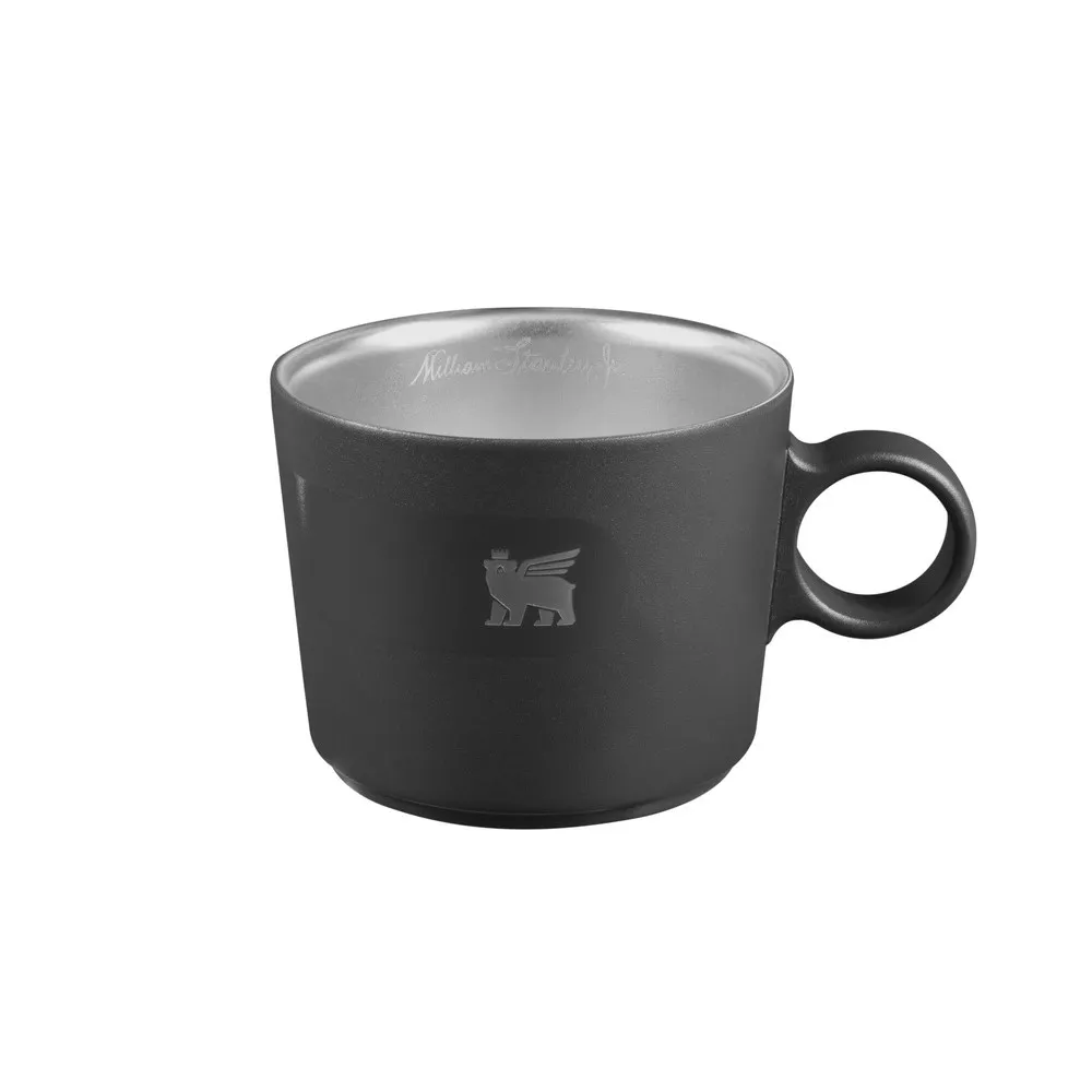 【Stanley】The DayBreak 晨光時刻 雙層不鏽鋼卡布奇諾咖啡杯 消光黑 10-11015-016(10-11015-016)