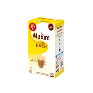 【Maxim】Mochagold Simple Latte 經典拿鐵二合一咖啡 隨身包(10.5公克x110入)