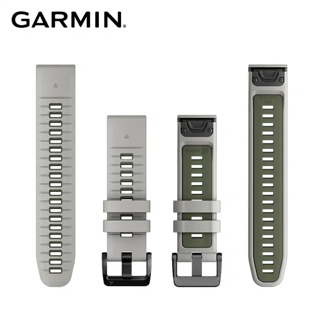 【GARMIN】QuickFit 22mm 雙色矽膠錶帶