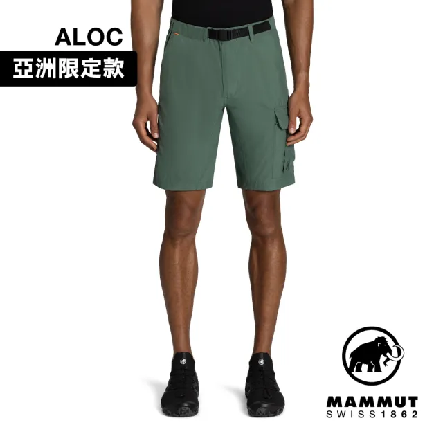 【Mammut 長毛象】Hiking Cargo Shorts AF Men 日系經典工作短褲 深玉石綠 男款 #1023-00900