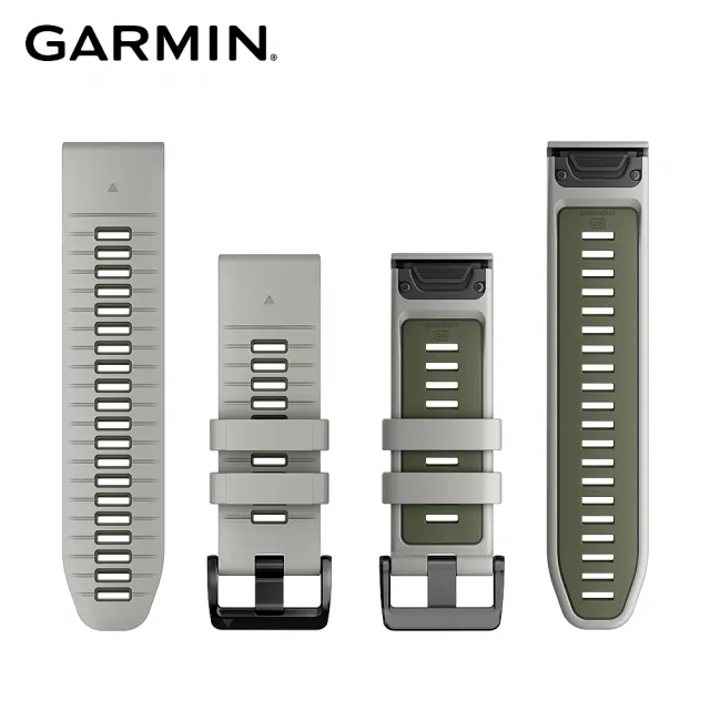 【GARMIN】QuickFit 26mm 雙色矽膠錶帶