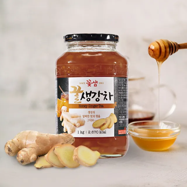 【韓味不二】韓國花泉蜂蜜果醬茶2罐組1kg/罐(柚子茶/紅棗茶/蘋果茶/檸檬茶/薑母茶)