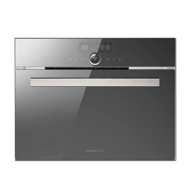 【KIDEA奇玓】Glem Gas 嵌入式32L全功能蒸氣烤箱 10種功能 兒童鎖 LCD顯示 預約功能 蒸烤箱(GSO1000-鏡面)
