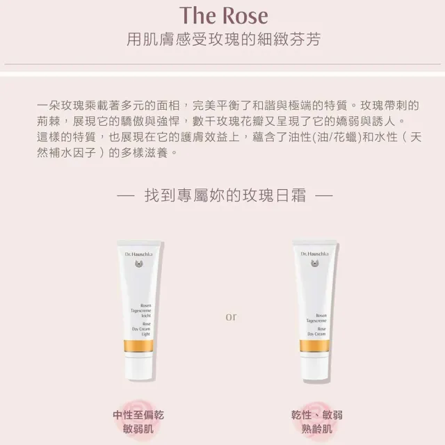 【Dr. Hauschka 德國世家】玫瑰日霜[滋潤型]30ml(Dr.hauschka/德國/有機/保養/草本/甘露)