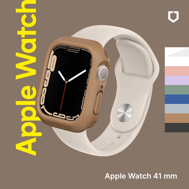 【RHINOSHIELD 犀牛盾】Apple Watch S9/8/7 41mm CrashGuard NX模組化防摔邊框手錶保護殼