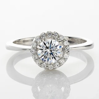 【DOLLY】0.50克拉 14K金求婚戒完美車工鑽石戒指(013)