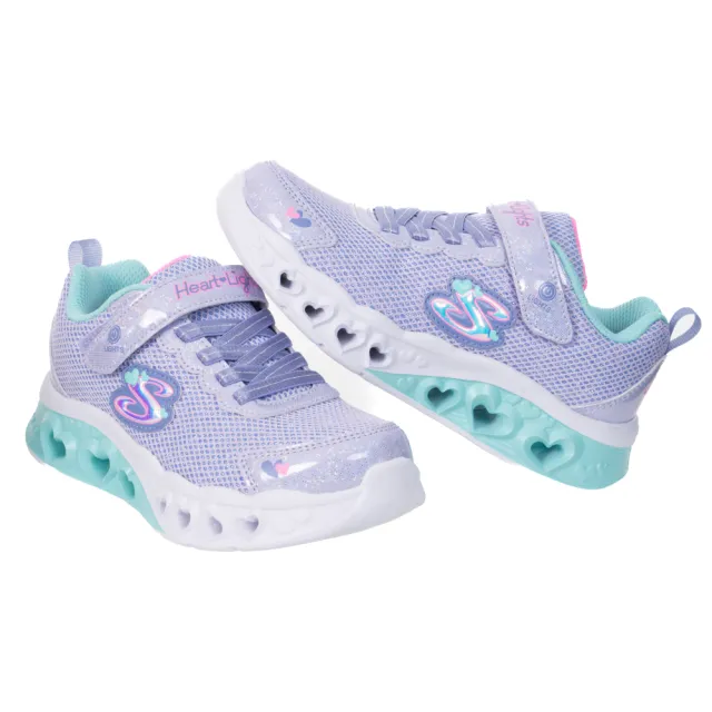 【SKECHERS】女童鞋系列燈鞋 FLUTTER HEART LIGHTS(302317LLVMT)