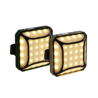 【Pro Kamping 領航家】二入組廣角多段式LED方型露營燈 P2(照明燈 野營燈 帳篷燈 戶外掛燈)