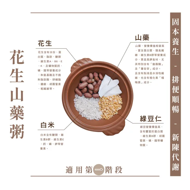 【頤珍宮膳】養生御品粥超值A組X12包(茯苓二米/花生山藥/桂圓蓮紫/御膳八寶/芝麻核桃/蟲草板栗)