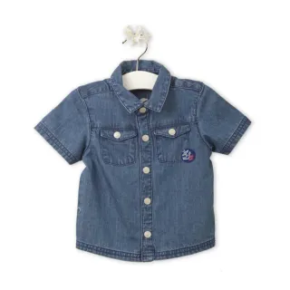 【tuc tuc】男童 藍章魚牛仔短袖襯衫 12M-2A KK1607(tuctuc baby 襯衫)