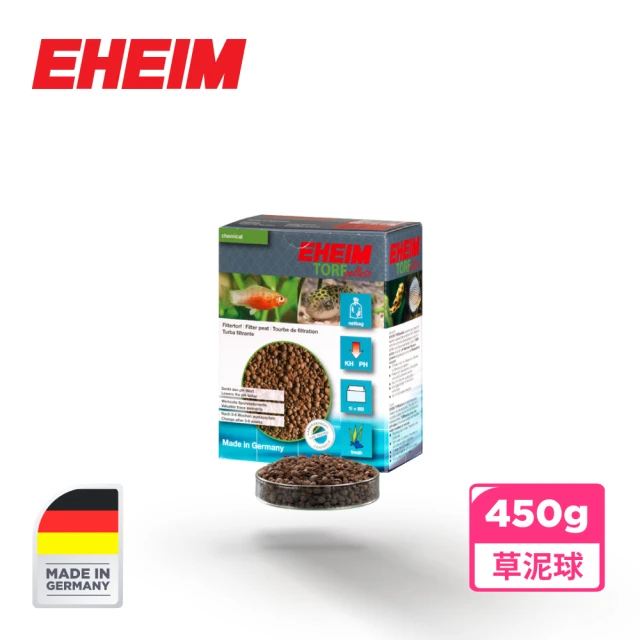 EHEIM 伊罕 Torf pellets 草泥球 附網袋 450g(德國製 前置 圓桶 底濾 上部 過濾 棉 濾材)