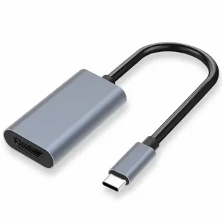 【LineQ】TypeC轉HDMI 4K高畫質鋁合金影音轉接短線(手機電腦適用)