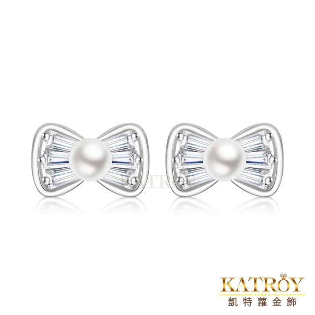 【KATROY】純銀耳環．天然珍珠．母親節禮物(4.0-8.5mm)