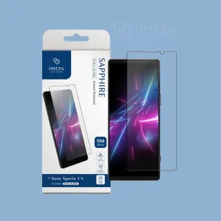【iMos】Sony Xperia 1 V 2.5D平面滿版玻璃螢幕保護貼(Sapphire Gaming Glass 人造藍寶石)