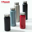 【Peacock 日本孔雀】商務休閒 不鏽鋼保冷保溫杯400ML-灰藍(輕量化設計)(保溫瓶)
