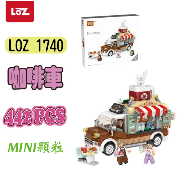 【LOZ】積木遊樂園 點心餐車 點心屋(Loz mini微形積木)