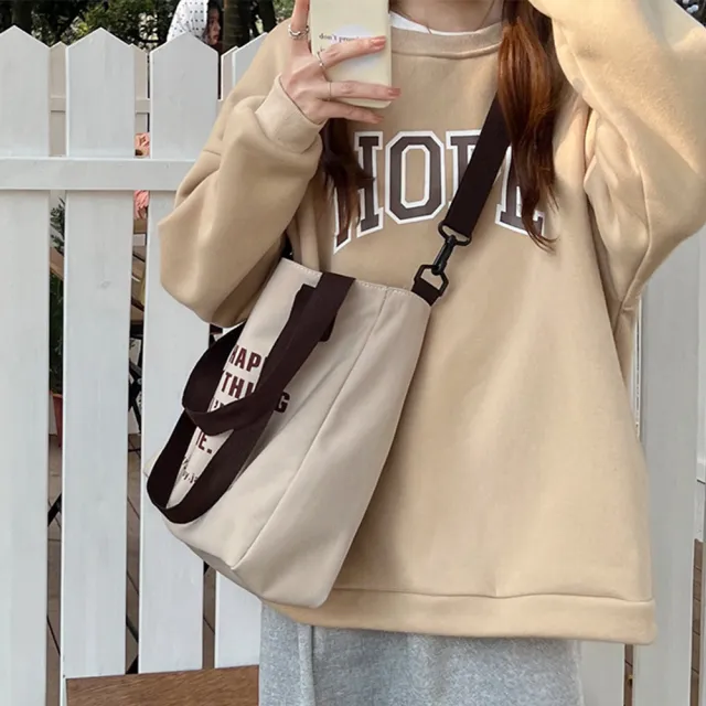 【MoonDy】帆布包 側背包 女包 包包 帆布包斜背包 帆布包大容量 手提袋帆布包 韓國帆布包 