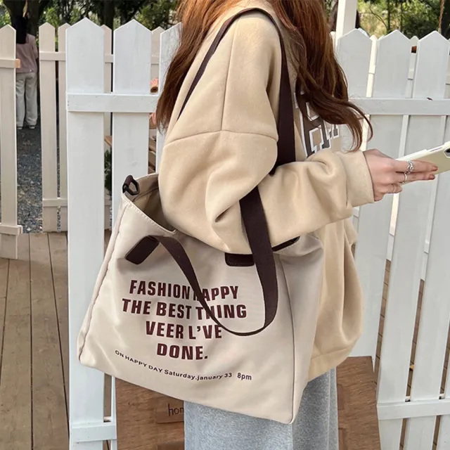 【MoonDy】帆布包 側背包 女包 包包 帆布包斜背包 帆布包大容量 手提袋帆布包 韓國帆布包 