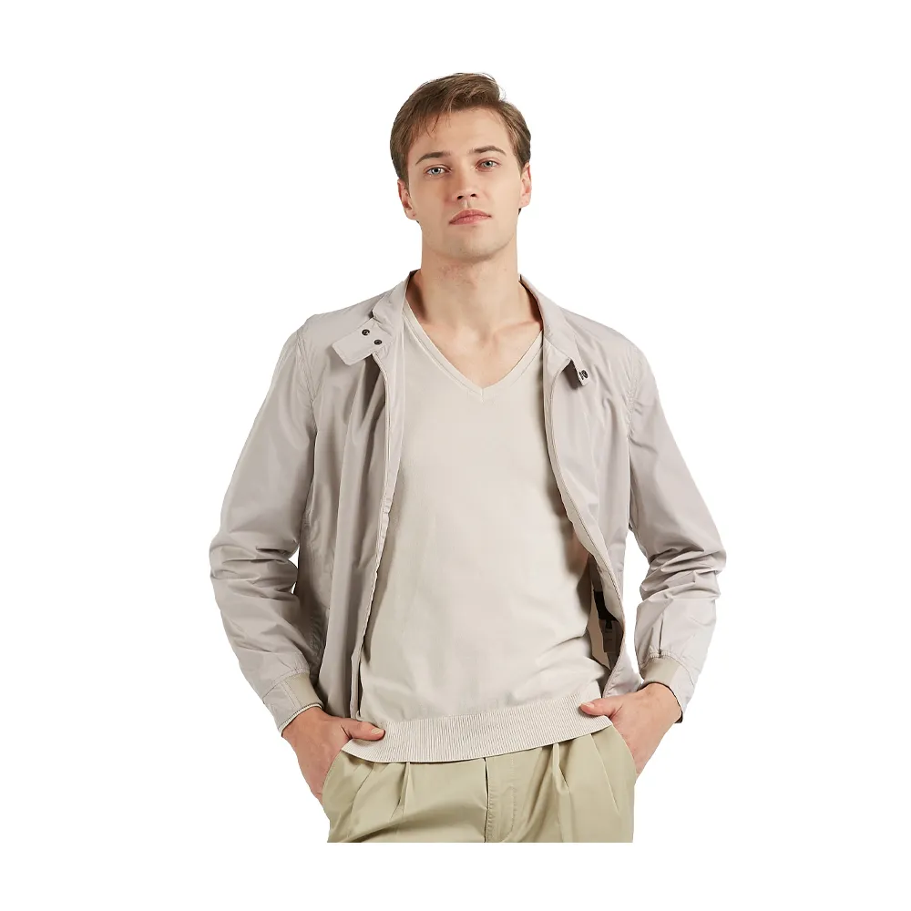 【ROBERTA諾貝達】男裝 時尚百搭 帥氣風衣夾克(米)