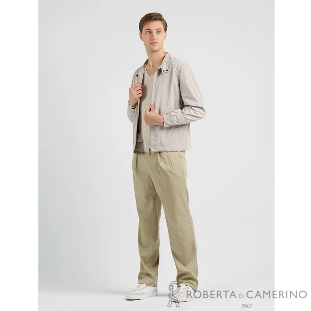 【ROBERTA諾貝達】男裝 時尚百搭 帥氣風衣夾克(米)