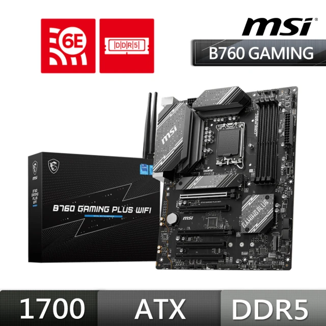 【MSI 微星】B760 GAMING PLUS WIFI 主機板