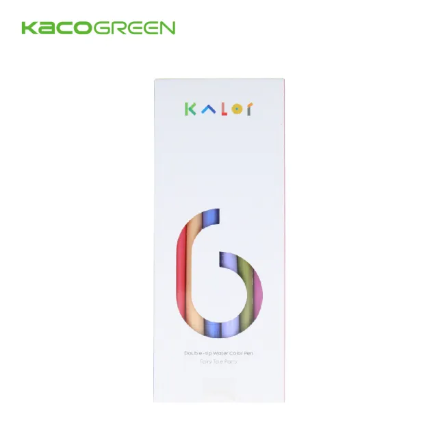 【KACOGREEN】KALOR綺采 6色可水洗雙頭柔繪筆(6款可選/柔繪筆/雙頭/可水洗/彈性毛筆芯/纖維細筆頭)