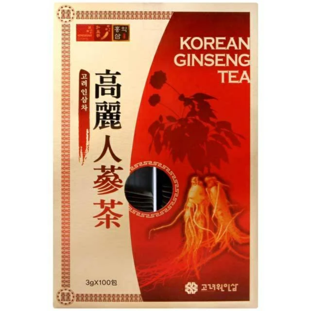 【韓國】高麗人蔘顆粒茶(3公克X100包/盒x2盒)