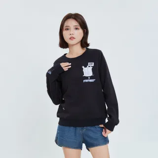 【5th STREET】女裝試管圖案長袖T恤-黑色
