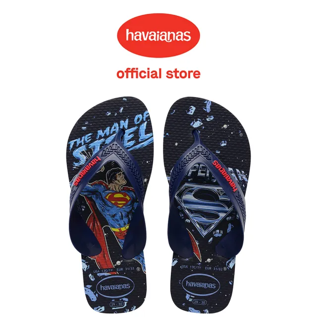 【havaianas 哈瓦仕】拖鞋 童鞋 夾腳拖 Kids Max Herois 藍色 4130302-5603K(哈瓦士)