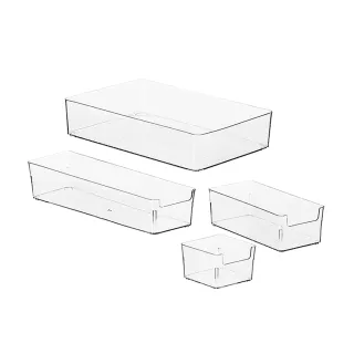 【收納部屋】壓克力透明收納盒-12件組(收納盒 整理盒 抽屜收納)